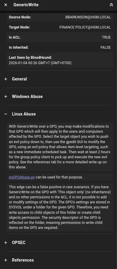 Recommendation to Abuse from Bloodhound